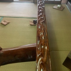 和風座卓一枚板の画像