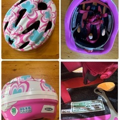 キッズインラインスケート、プロテクター、ヘルメット　3点セット　ミントの画像