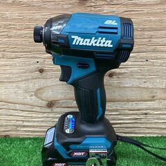 【SIW】makita マキタ TD002GRDX 青 40Vmax充電式インパクトドライバ バッテリー2個、充電器付き【未使用品】の画像