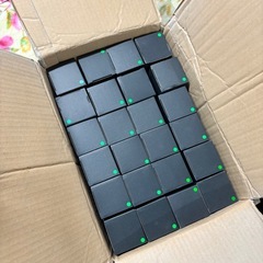 切り子グラス　緑　まとめ売りの画像