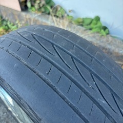 横浜から【引き取り限定】スズキパレットに履いていたアルミホイールタイヤの画像