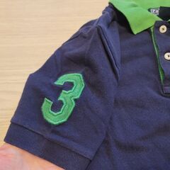 Polo Ralph Lauren ポロシャツ 130 ネイビー グリーン 半袖の画像