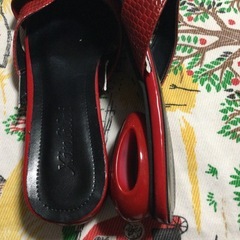 ◆無料◆赤いサンダル　代理出品の画像