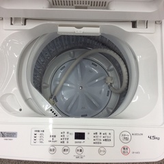 【単身者向け】4.5kg全自動洗濯機 ヤマダ電機 ﾔﾏﾀﾞｾﾚｸﾄ YWM-T45H1 4.5kg 2022年製:アーバンホワイトの画像