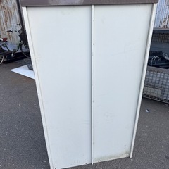 スチール製　物置　収納 スチールロッカー キャビネット　縦型　3段　㈱マキテック　の画像