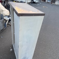 スチール製　物置　収納 スチールロッカー キャビネット　縦型　3段　㈱マキテック　の画像