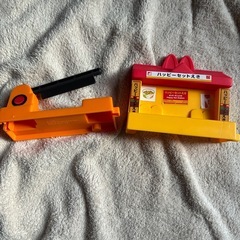 電車おもちゃ　ひみつのプラレール　駅踏切追加しましたしましたの画像