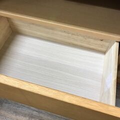 【ジャングルジャングル広陵店】家具　ニトリ　サイドボード　レッタ80　ナチュラル　【ジモティー特別価格】の画像