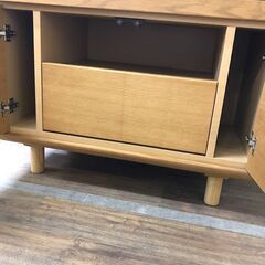 【ジャングルジャングル広陵店】家具　ニトリ　サイドボード　レッタ80　ナチュラル　【ジモティー特別価格】の画像