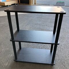 3段棚　黒の画像