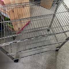 Luminous ルミナス 3段 スチールラック メタルラック 25mm径  便利 棚 収納  幅760×奥行460×高さ730mm   中古 キャスター付き ③の画像