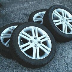タント純正アルミホイール・BSスタッドレス+アルミ・4本セット165/55R15 中古セット（19年バリ山）の画像