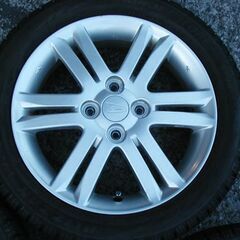 タント純正アルミホイール・BSスタッドレス+アルミ・4本セット165/55R15 中古セット（19年バリ山）の画像