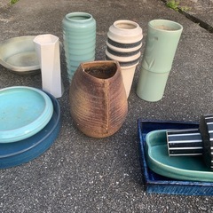 アンティーク食器，花器の画像