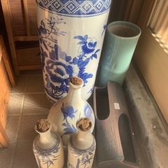 アンティーク食器，花器の画像