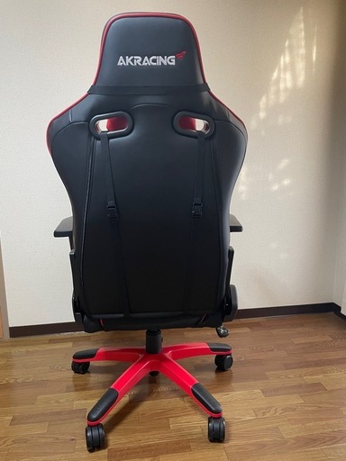 AKRacing/エーケーレーシング Pro-X V2 ゲーミングチェア デスクチェア イス 赤×黒
