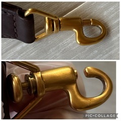 ショルダーストラップ　バッグ ダークブラウン レディース ショルダーベルト 肩紐の画像