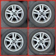 軽自動車 アルミホイール 4穴PCD100 155/65R13 スタッドレスの画像