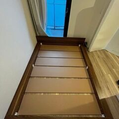 ジャンク【　ダブルベッド　フレーム　】ローの画像