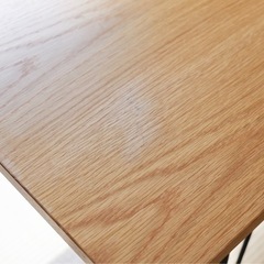 オーク突板 × アデペシュ アイアン脚 ダイニングテーブル 幅160cmの画像