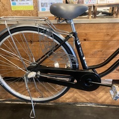 【チェーン新品！】 LEDオートライト　内装3段　27インチ自転車　ブラックの画像