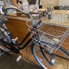 【チェーン新品！】 LEDオートライト　内装3段　27インチ自転車　ブラックの画像