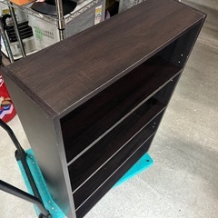 コメリ 文庫本 DVD ラック Ⅱ ダークブラウン 組立済 中古品 ③の画像