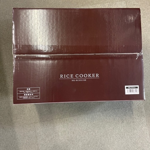 新品炊飯器 5合炊き 炊飯ジャー スチーム調理 ブラック 黒 マイコン式 ブラウン HK-RC554 爆買