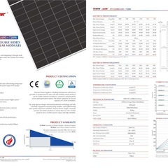 新品715Wソーラーパネルの画像