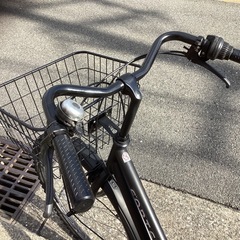 ♪ジモティー特価♪２６ｘ１．９６　極太タイヤ装着26型中古自転車　シマノ製６段変速ＬＥＤオートライト付きの画像