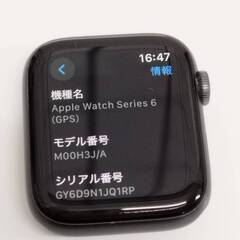 Apple Watch Series 6/GPS/44mm/A2292/スペースグレー〈M00H3J/A〉 (3)の画像
