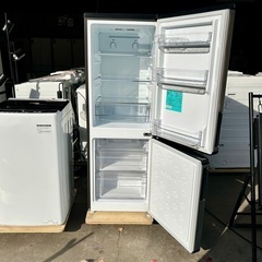 設置まで👏 一人暮らし家電セット✨　スタイリッシュステンレス冷蔵庫&洗濯機👀の画像