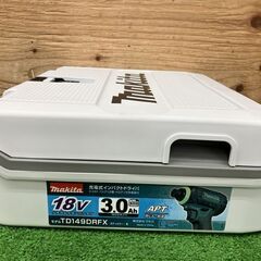 【SIW】makita マキタ TD149DRFX 18V充電式インパクトドライバ バッテリー×2個、充電器付き【未使用・未開封品】の画像