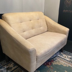 【あげます】NOCE 2人掛けソファ　ベージュ の画像