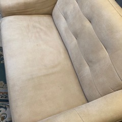 【あげます】NOCE 2人掛けソファ　ベージュ の画像