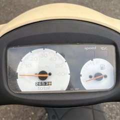 スズキ　レッツ2  2ストスクーター！走りの2スト！エンジン実動、書類有り　走行2653Kmの画像