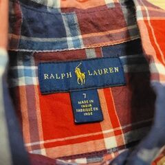 Ralph Lauren 半袖 チェックシャツ 130cm ポロ ラルフローレンの画像