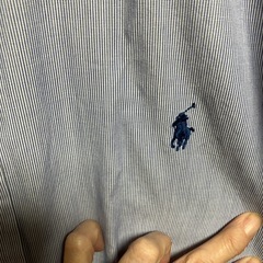 ラルフローレンストライプ半袖シャツの画像