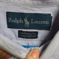 ラルフローレンストライプ半袖シャツの画像