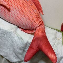 取引予定！　超特大鯛ぬいぐるみ  100cmの画像