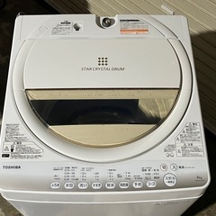 東芝　全自動洗濯機　６．０ｋｇ　ホワイト　２０１５年製　ＡＷ－６Ｇ２の画像