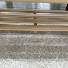 ★リユースのサカイ高崎店★TJ13370 (株)ニトリ テーブル イエロー H32×D45×W90 クリーニング済みの画像