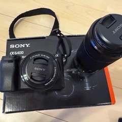 ミラーレスいちがん一眼レフα6400 ダブルズームレンズの画像