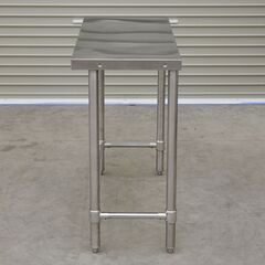 ≪zyt2547ジ≫ マルゼン ステンレス作業台 幅90cm 奥行40cm 高さ80cm 店舗/厨房/調理台/架台/設備/DIY/ガレージ/中古家具/宮城県仙台市 71024-02の画像