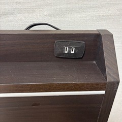 「【2500円以上でお話中】ニトリ シングル ベッド フレーム マットレス セット  収納付き 中古の画像