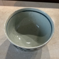 どんぶり椀🍚唐草模様🌱陶器製和食器ミニどんぶりラーメン丼🍜紺色•グレーの画像