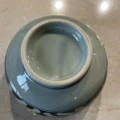 どんぶり椀🍚唐草模様🌱陶器製和食器ミニどんぶりラーメン丼🍜紺色•グレーの画像