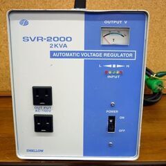 ☆動作未確認 スワロー電機 交流定電圧電源装置 2kVA SVR-2000 サイリスタ式 OA機器 FA機器 屋内用 札幌市 豊平区 平岸店の画像