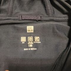 UNIQLO ネイビー パーカー 130サイズ エアリズム ユニクロの画像