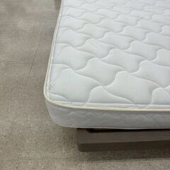 ★リユースのサカイ高崎店★TJ13372 アルフレックス ベッドフレーム＋マットレス ベージュ H77.5×D210×W155 クリーニング済みの画像